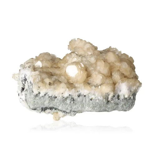 Honey Calcite gemstone from Sylvia Crystals, enhancing confidence and clarity. Stone for solar plexus and sacral chakras.