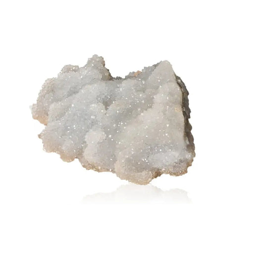 Clear quartz crystal known as "Master Healer" with energy amplifying properties for meditation and spiritual pursuits.