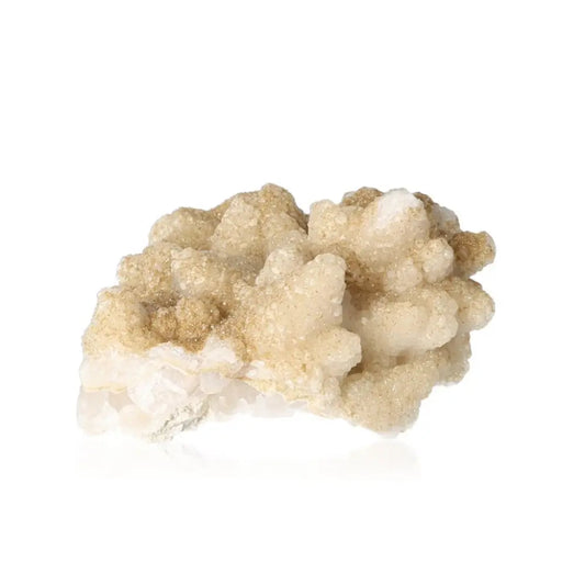 Spirit Quartz crystal displaying its unique structure, harnessed for spiritual journeys, harmony, and divine connection.