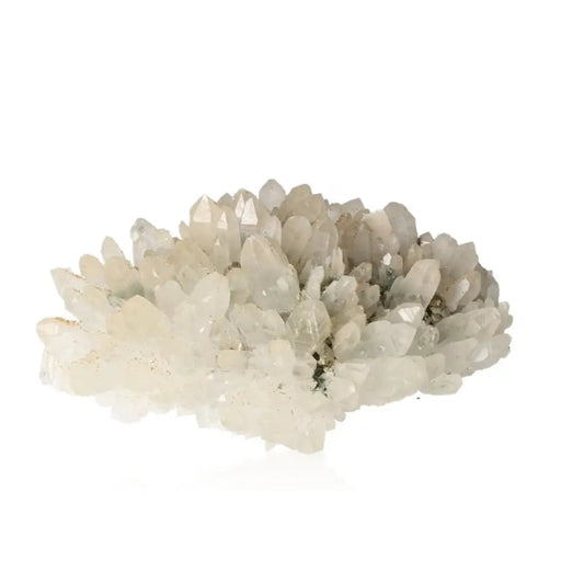 Quartz with Calcite crystal cluster enhancing energy and clarity, ideal for home decor or meditation practices