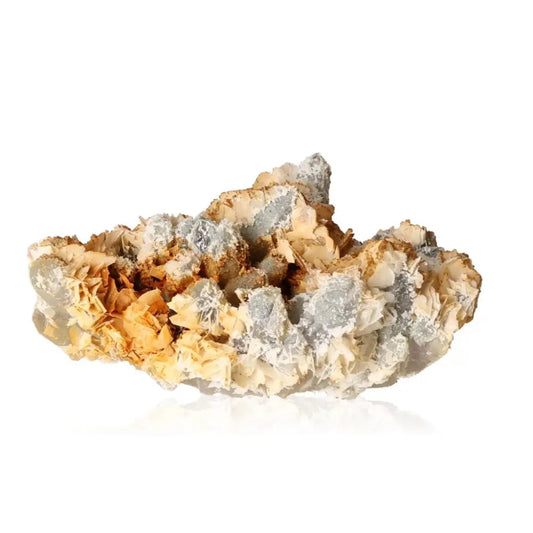 Exquisite Barite on Quartz crystal from Sylvia Crystals, ideal for spiritual growth and inner peace, showcasing natural elegance.