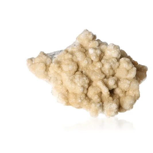 Quartz with Calcite crystal, enhancing energy flow and mental clarity, featuring a harmonious blend of balance and sparkle.