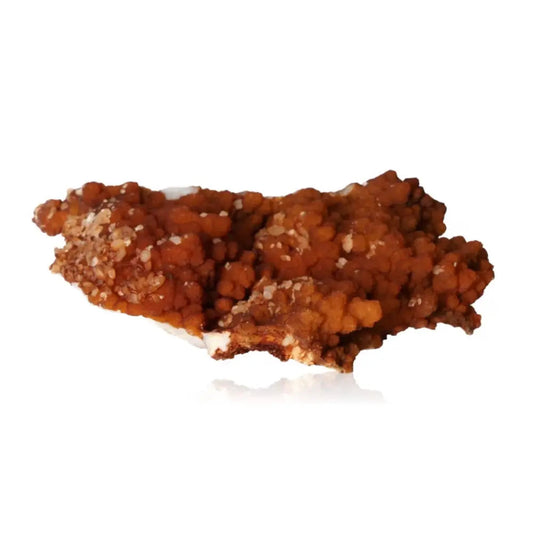 Natural Stilbite crystal cluster promoting serenity by Sylvia Crystals, enhances creativity and calmness, ethically sourced stone.‎