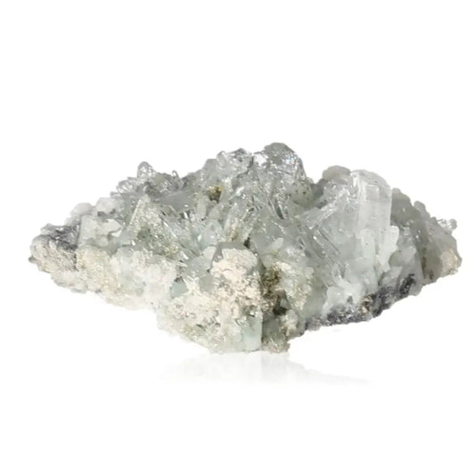 Crystal clear quartz gemstone enhancing energy flow and bringing balance and tranquility. Perfect for harmony seekers and gemstone enthusiasts.