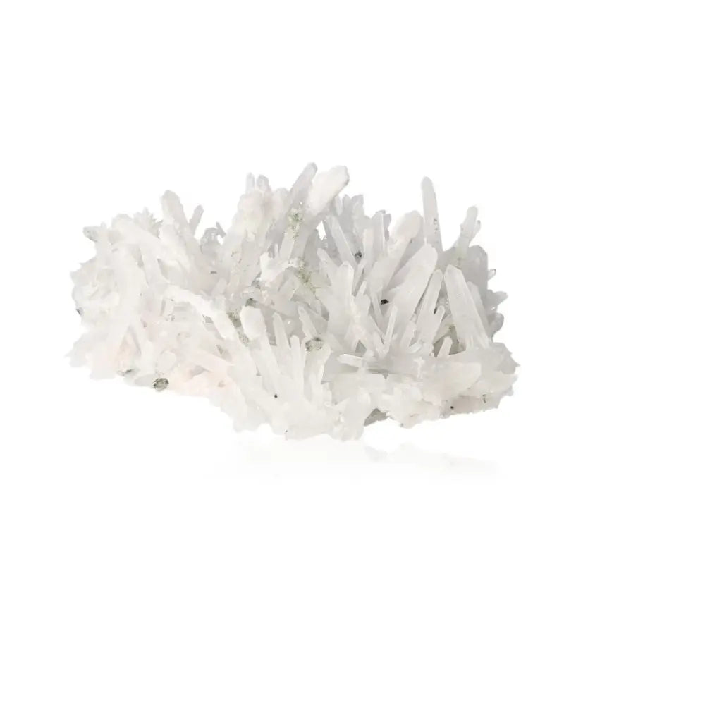 Clear Quartz crystal cluster with brilliant sparkle and clarity, ideal for enhancing energy flow and balance.