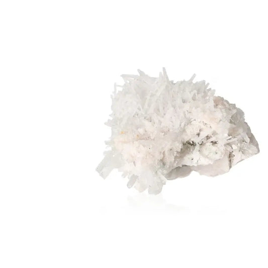 Quartz crystal displaying radiant brilliance and purity for energy amplification and balance, against a white background.