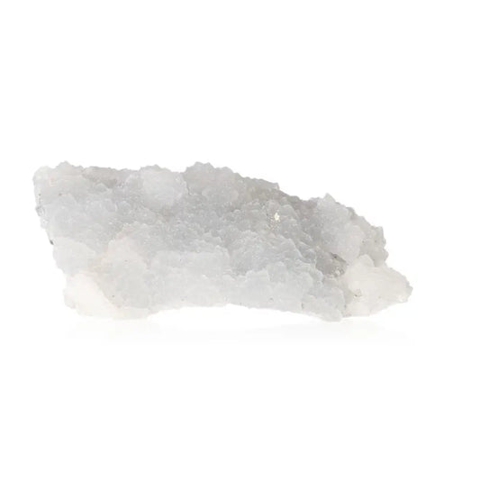 Clear quartz crystal on white background, showcasing its brilliant clarity and natural elegance, ideal for energy enhancement and spiritual balance.