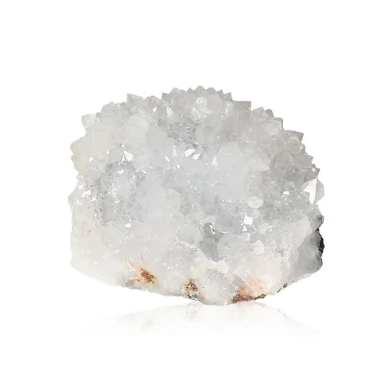 Quartz crystal with sparkling clarity, ideal for energy harmonization and balance in home or workspace environments.