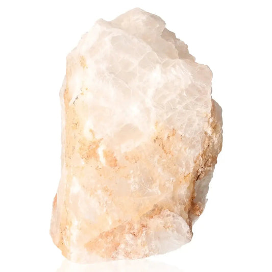 Medium Selenite Lamp crafted from genuine crystal for calming ambiance.