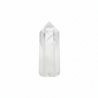 Lemurian Quartz Obelisk, Clear Crystal Quartz Point for energy amplification and purification, harmonizes mind, body, soul.