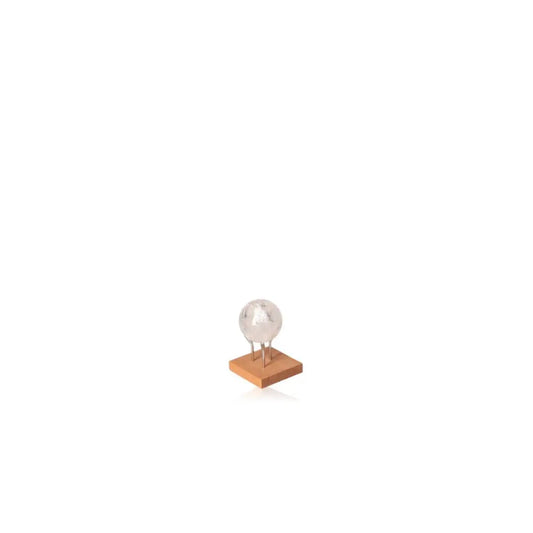Lemurian Quartz Sphere on Display Stand, Perfect for Chakra and Zodiac Harmony