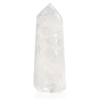 "Lemurian Quartz Obelisk from Sylvia Crystals, enhancing spiritual energy and connection"
