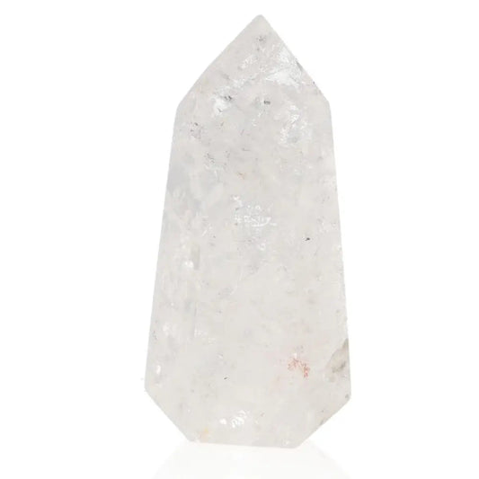 Lemurian Quartz Obelisk by Sylvia Crystals, showcasing clarity and elegance. A spiritual and luxurious centerpiece for energy healing.