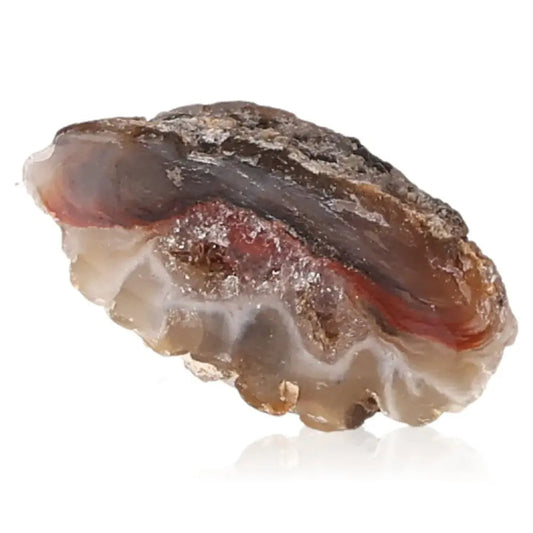 Mini Agate Geode gemstone with natural layers and vibrant colors, enhancing tranquility and balance in any space.