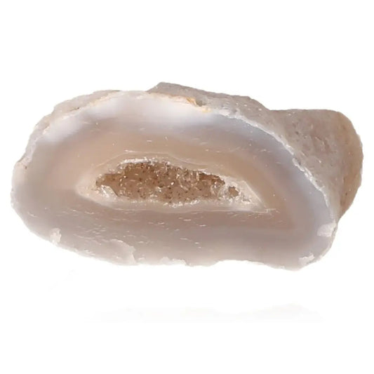 Mini Agate Geode featuring intricate patterns and vibrant hues, perfect for home decor and personal tranquility enhancements.