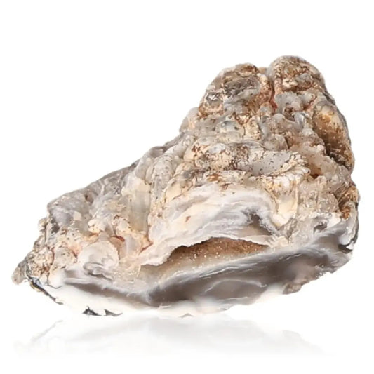 Natural Mini Agate Geode showcasing unique formations and vibrant colors, promoting serenity and energy balance.