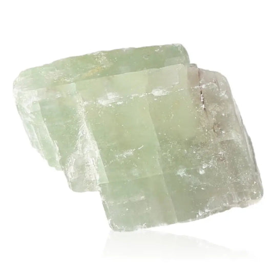 Green Calcite Crystal - Stone of Renewal, Emotional Healing, and Heart Energy, vibrant green hues, connected to heart chakra.