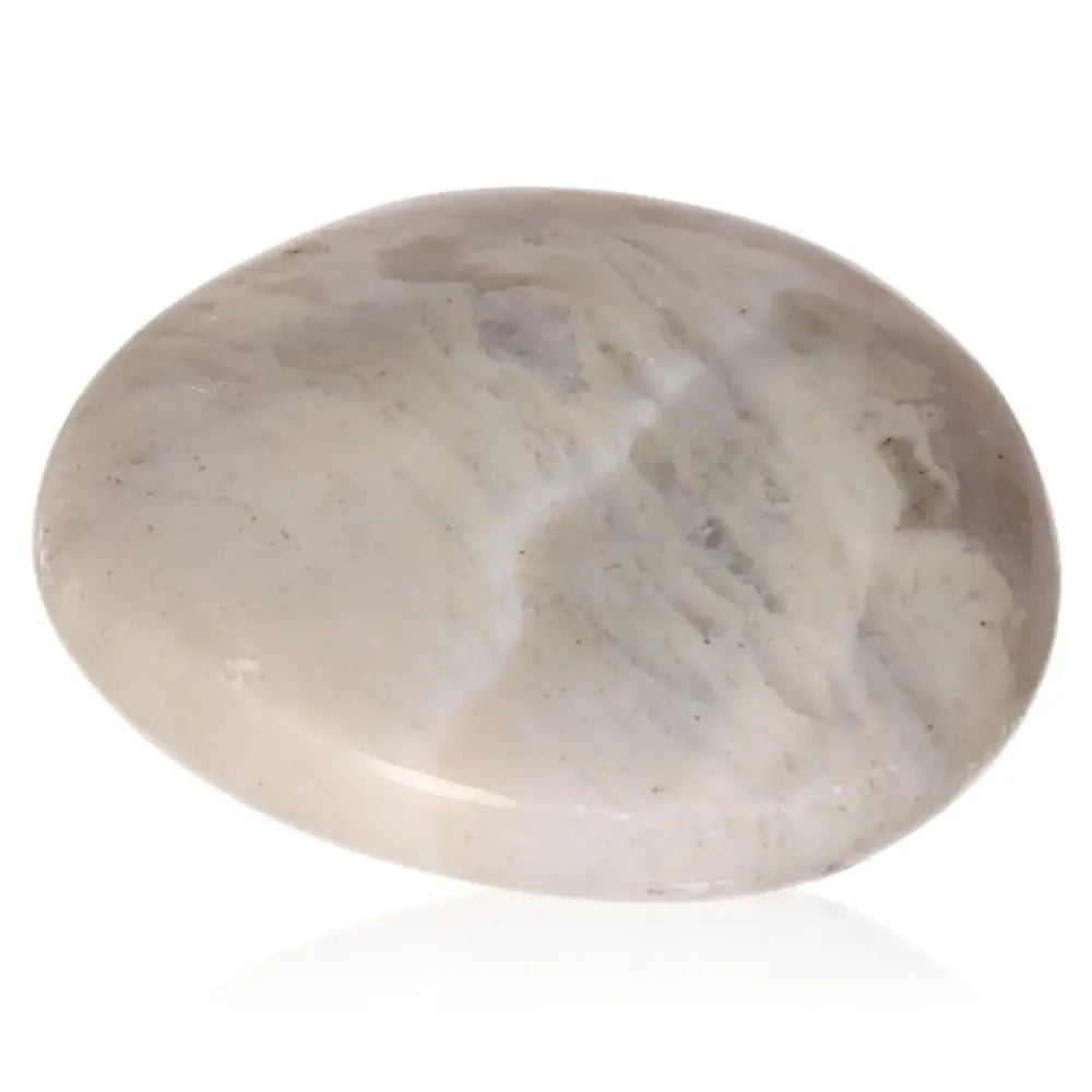 Smooth Banded Agate Tumbled Stone with unique banding patterns, polished for serene balance and energy harmonization.