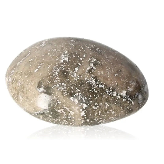 Tumbled Jasper gemstone offering tranquility and harmony with speckled design, ideal for stress reduction and balance.