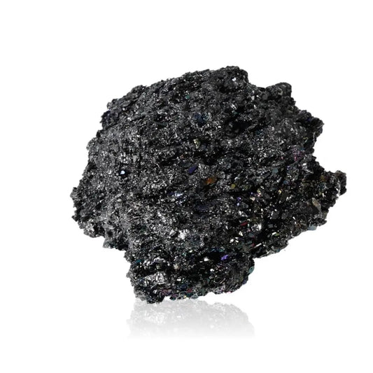 Shimmering Silicon Carbide mineral enhancing spiritual protection and resilience.