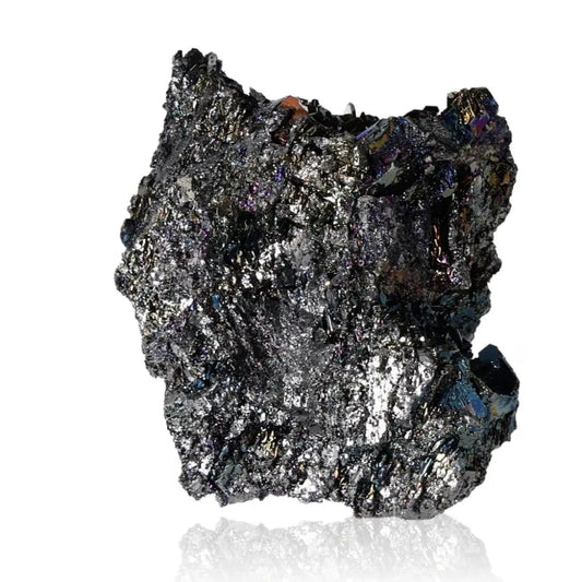 Shimmering Carborundite Silicon Carbide crystal for mental clarity and spiritual protection against negative energies.