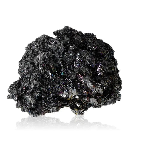 Carborundite (Silicon Carbide) crystal with shimmering surface, enhancing clarity and protection against negative energies.