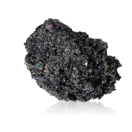 Shimmering Carborundite crystal, also known as Silicon Carbide, renowned for its protective and clarity-enhancing qualities.