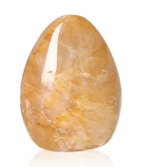 Golden Honey Calcite Free Form gemstone for clarity and motivation, enhances confidence and aligns with solar plexus chakra.