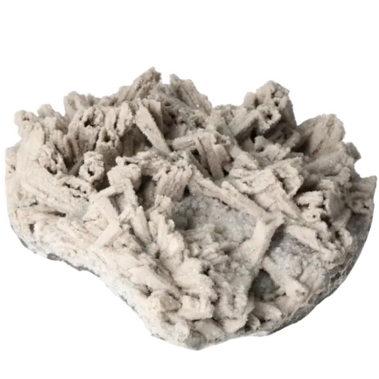 Rare Heart Calcite crystal by Sylvia Crystals, highlighting its unique texture and transformative beauty.