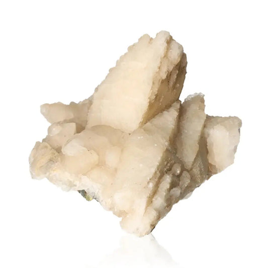Calcite crystal from Sylvia Crystals, showcasing its unique texture and natural beauty, ideal for spiritual and aesthetic enhancement.