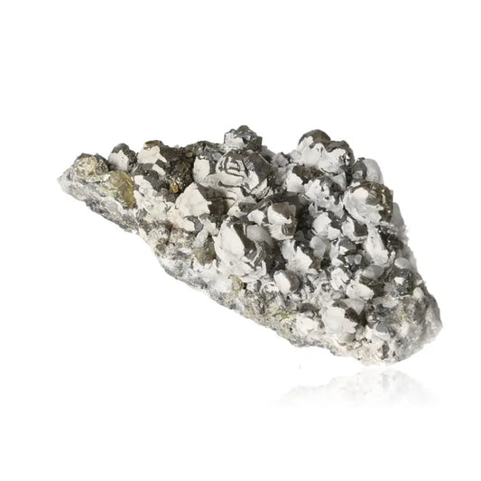 Sphalerite with Pyrite and Quartz crystal from Sylvia Crystals, luxury handpicked mineral specimen for transformative energy.