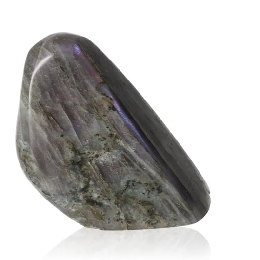 Polished Cut Base Labradorite with vibrant colors by Sylvia Crystals, showcasing natural elegance and transformative energy.
