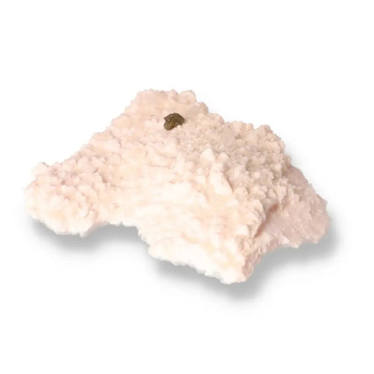 Managno Calcite with Sphalerite crystal from Sylvia Crystals, showcasing its unique texture and spiritual elegance.