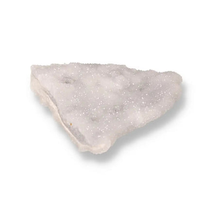 Translucent Chalcedony gemstone, known for harmony and emotional healing, displaying soft and tranquil energy on a smooth surface.