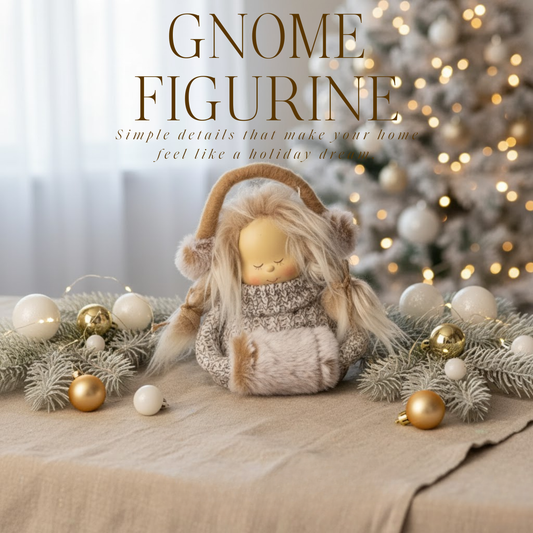 Winterdekorationsfigur im Strick-Look 1