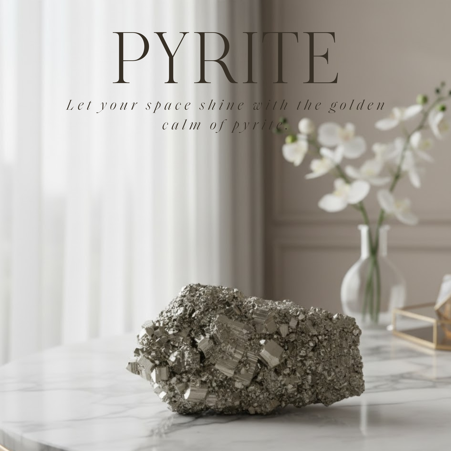 Racimo de pirita de calidad superior