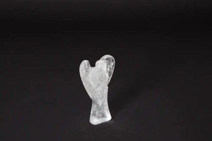 Angel Lemurian Quartz 10 cm statue offering stress reduction and energy boost benefits.