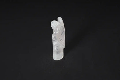 9 cm angel-shaped rose quartz sculpture, symbolizing love and empathy