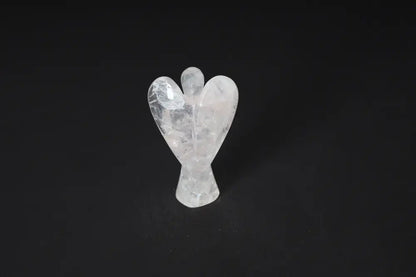 9 cm Angel Rose Quartz sculpture for heart healing and emotional balance