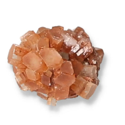 Aragonite crystal cluster showcasing unique quartz colors and elemental properties for chakra and zodiac energy support.