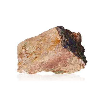 Azurite druse with deep blue hues, showcasing rich copper patterns, ideal for collectors and spiritual growth seekers.