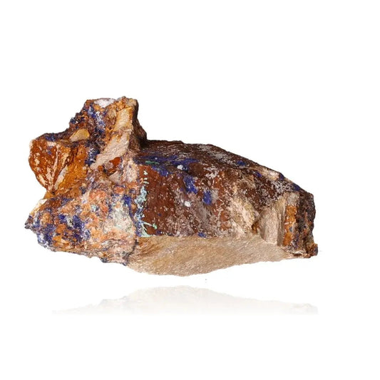 Azurite Druse with deep blue hues and unique patterns, ideal for mental clarity and spiritual growth. Perfect for collectors.