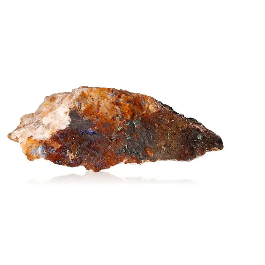 Azurite mineral specimen showcasing deep blue hues and copper patterns, perfect for enhancing mental clarity and personal growth.