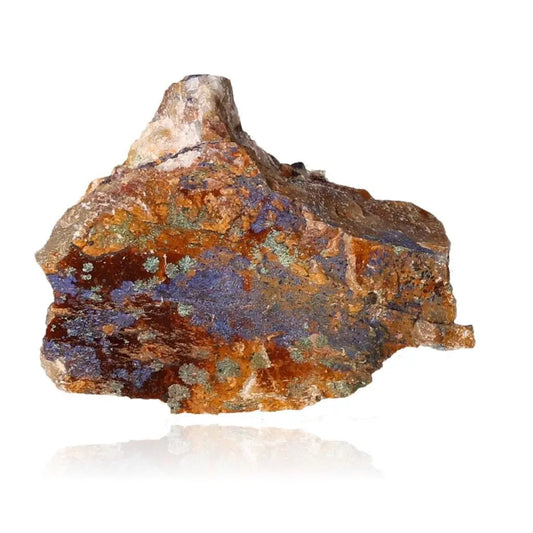 Raw azurite mineral displaying deep blue hues, enhancing mental clarity and self-awareness, ideal for collectors and spiritual growth.