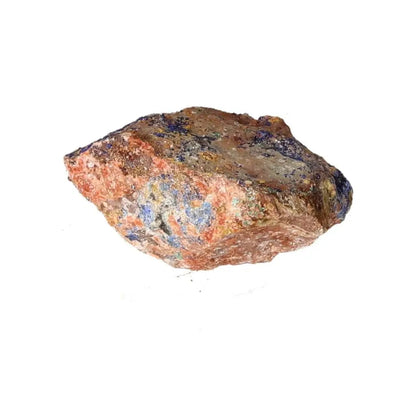 Azurite mineral displaying rich deep blue hues and patterns, known for enhancing mental clarity and personal growth.