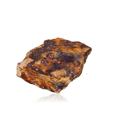 Azurite mineral showcasing rich deep blue hues and unique patterns, ideal for collectors and those seeking mental clarity and personal growth.