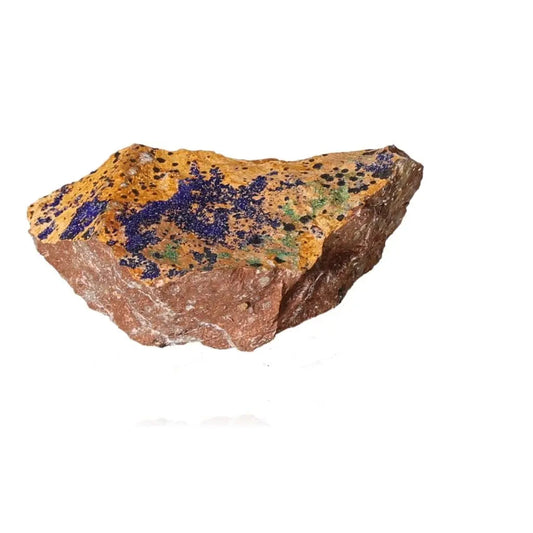 Azurite mineral specimen showcasing deep blue hues and unique patterns, ideal for collectors and spiritual growth seekers.