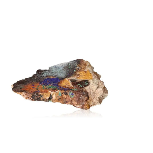 Azurite mineral specimen with deep blue hues and unique patterns, ideal for collectors and those on a spiritual journey.