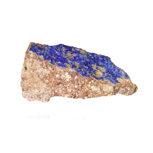 Azurite crystal showing deep blue hues and unique patterns, ideal for mental clarity, self-awareness, and personal growth.