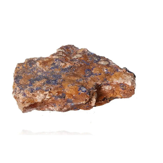 Azurite mineral showcasing deep blue hues and unique patterns, ideal for mental clarity and personal growth, perfect for collectors.